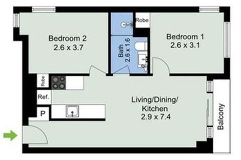Photo of property in Monvie Apartments, 401/15 Holland Street, Te Aro, Wellington, 6011