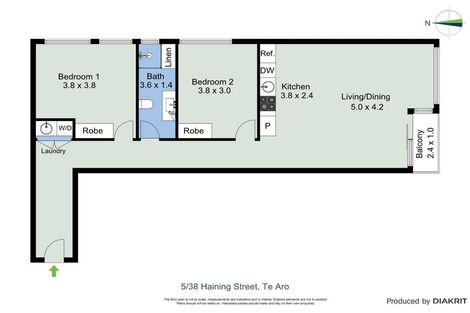 Photo of property in Haining Apartments, 5/38 Haining Street, Te Aro, Wellington, 6011