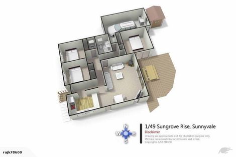 Photo of property in 1/49 Sungrove Rise, Sunnyvale, Auckland, 0612