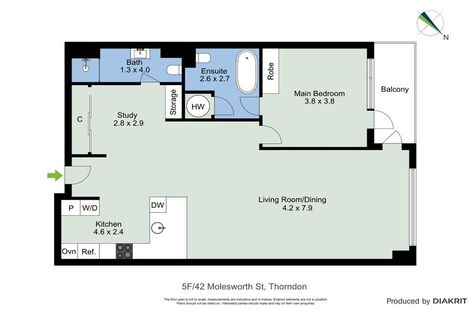 Photo of property in Kate Sheppard Apartments, 5f/42 Molesworth Street, Thorndon, Wellington, 6011