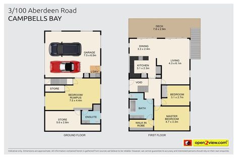 Photo of property in 3/100 Aberdeen Road, Campbells Bay, Auckland, 0620