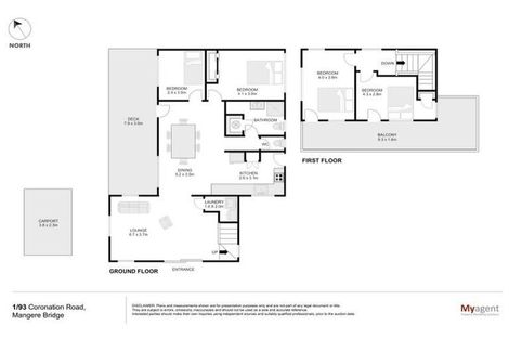 Photo of property in 1/93 Coronation Road, Mangere Bridge, Auckland, 2022