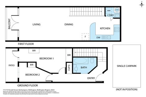 Photo of property in Luxford Villas, 111/72 Herald Street, Berhampore, Wellington, 6023