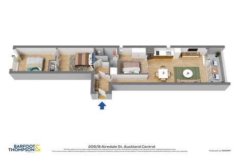 Photo of property in Queen's Residences, 206/8 Airedale Street, Auckland Central, Auckland, 1010