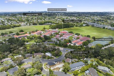 Photo of property in 1/4 Mcquoid Place, Glenfield, Auckland, 0629