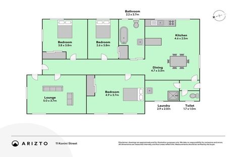 Photo of property in 11 Konini Street, Tawhero, Whanganui, 4501