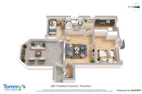 Photo of property in 20c Portland Crescent, Thorndon, Wellington, 6011