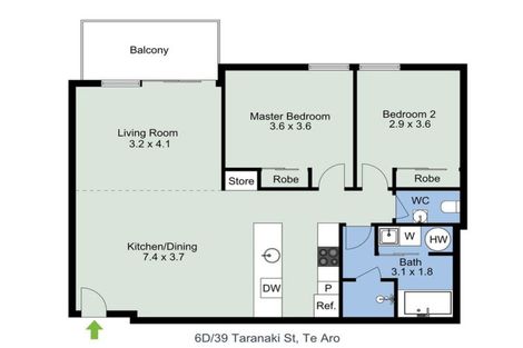 Photo of property in Bellagio Apartments, 6d/39 Taranaki Street, Te Aro, Wellington, 6011