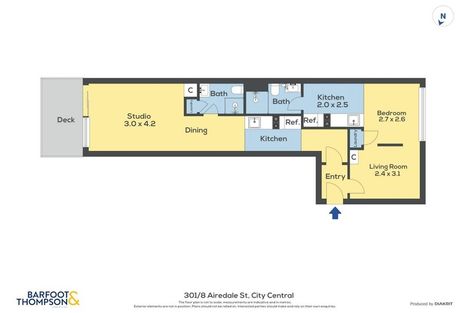 Photo of property in Queen's Residences, 2004/8 Airedale Street, Auckland Central, Auckland, 1010