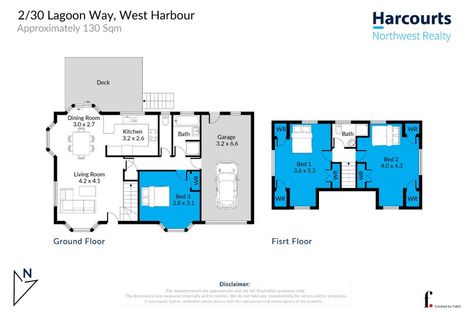Photo of property in 2/30 Lagoon Way, West Harbour, Auckland, 0618