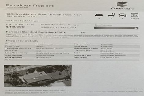 Photo of property in 130 Brooklands Road, Brooklands, New Plymouth, 4310