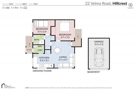 Photo of property in 1/22 Velma Road, Hillcrest, Auckland, 0627