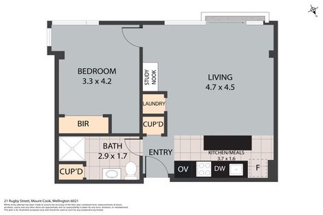 Photo of property in Nouvo Apartments, 4e/21 Rugby Street, Mount Cook, Wellington, 6021