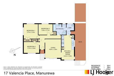 Photo of property in 17 Valencia Place, Manurewa, Auckland, 2102