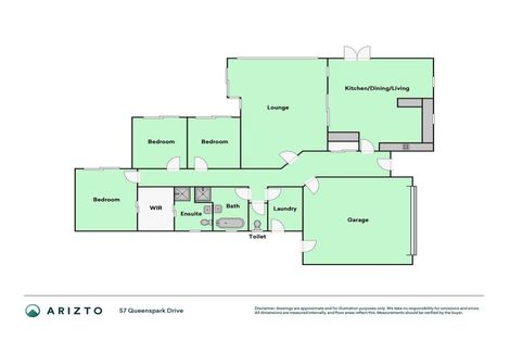 Photo of property in 57 Queenspark Drive, Parklands, Christchurch, 8083