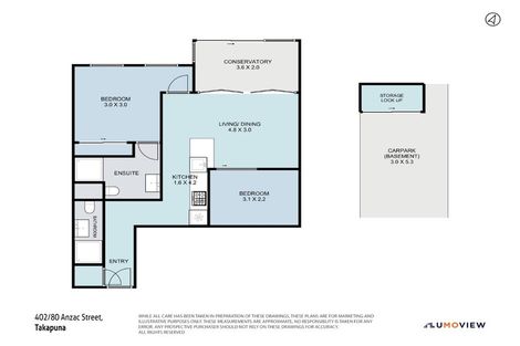 Photo of property in Frank Sargeson Apts, 308/80 Anzac Street, Takapuna, Auckland, 0622