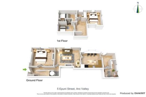 Photo of property in 5 Honiana Te Puni Street, Aro Valley, Wellington, 6021