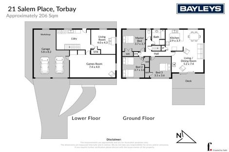 Photo of property in 21 Salem Place, Torbay, Auckland, 0630