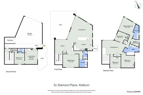 Photo of property in 5c Salmont Place, Kelburn, Wellington, 6012