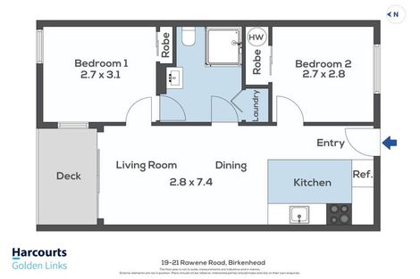 Photo of property in 208/19 Rawene Road, Birkenhead, Auckland, 0626