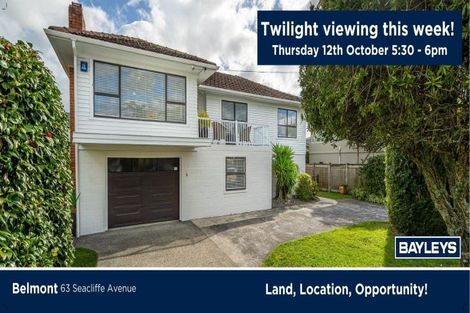 Photo of property in 63 Seacliffe Avenue, Belmont, Auckland, 0622