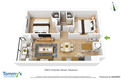 Photo of property in 206/2 Colombo Street, Newtown, Wellington, 6021