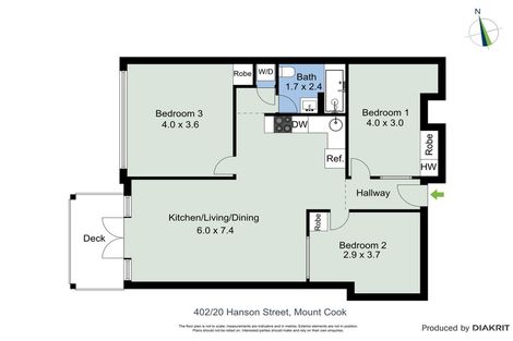 Photo of property in Vespa Apartments, 402/20 Hanson Street, Mount Cook, Wellington, 6021