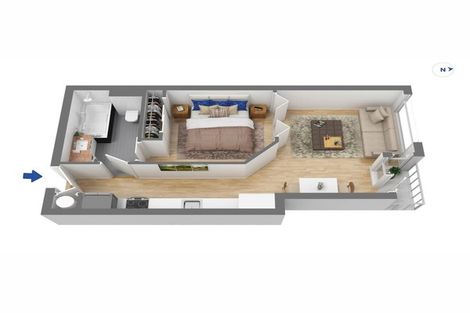 Photo of property in Tower Hill Apartments, 3b/1 Emily Place, Auckland Central, Auckland, 1010