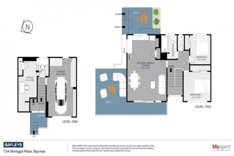 Photo of property in 1/34 Morriggia Place, Bayview, Auckland, 0629