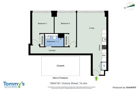 Photo of property in Victoria Lane Apartments, 1604/161 Victoria Street, Te Aro, Wellington, 6011