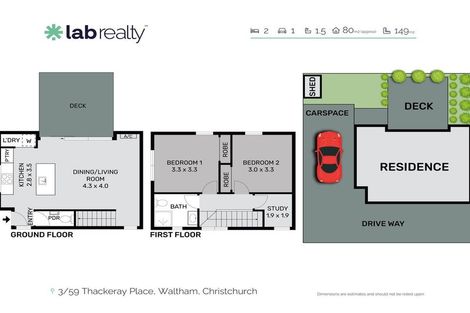 Photo of property in 3/59 Thackeray Place, Waltham, Christchurch, 8023