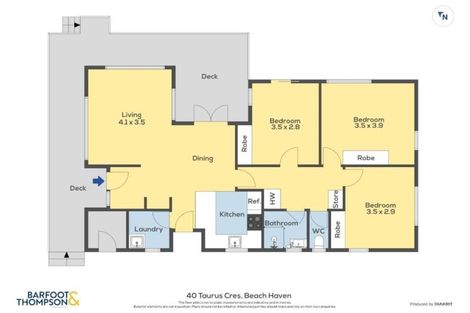 Photo of property in 40 Taurus Crescent, Beach Haven, Auckland, 0626