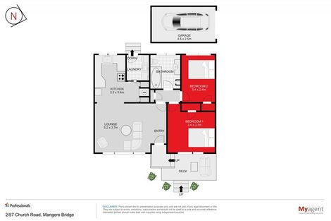 Photo of property in 2/57 Church Road, Mangere Bridge, Auckland, 2022