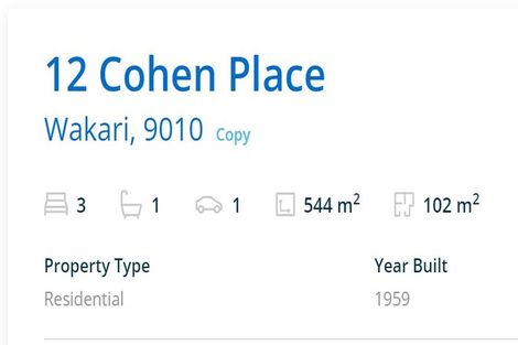 Photo of property in 12 Cohen Place, Wakari, Dunedin, 9010