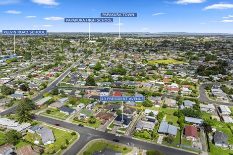 Photo of property in 43 President Avenue, Papakura, 2110