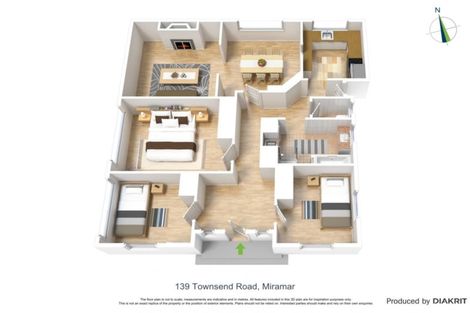 Photo of property in 139 Townsend Road, Miramar, Wellington, 6022