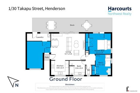 Photo of property in 1/30 Takapu Street, Henderson, Auckland, 0612