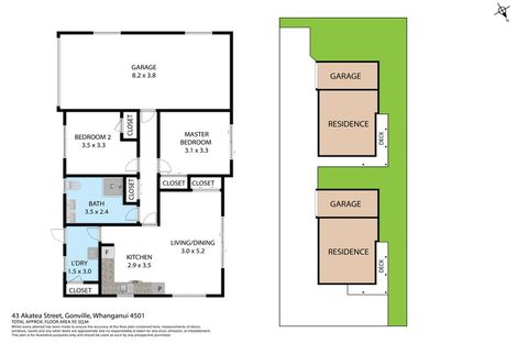 Photo of property in 43a Akatea Street, Gonville, Whanganui, 4501