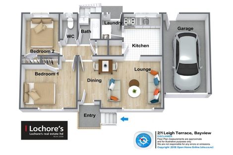 Photo of property in 2/1 Leigh Terrace, Bayview, Auckland, 0629