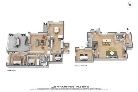 Photo of property in 1/22 Northumberland Avenue, Belmont, Auckland, 0622