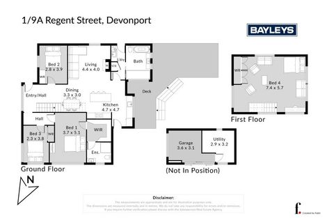 Photo of property in 1/9a Regent Street, Devonport, Auckland, 0624