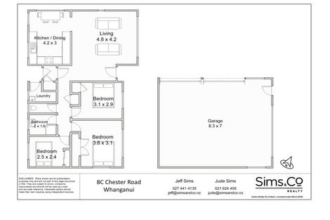 Photo of property in 8c Chester Road, Springvale, Whanganui, 4501