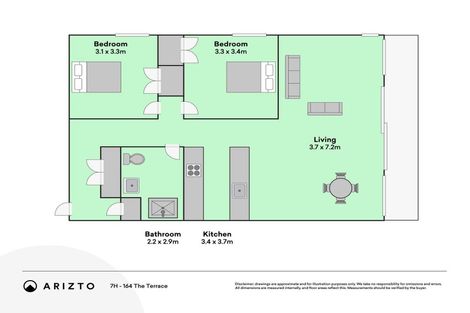 Photo of property in Montreaux Apartments, 7h/164 The Terrace, Wellington Central, Wellington, 6011