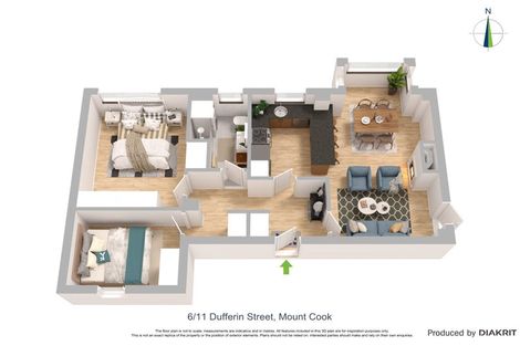 Photo of property in Zena Court, 6/11 Dufferin Street, Mount Victoria, Wellington, 6021