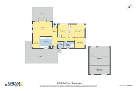 Photo of property in 22 Solo Place, Manurewa, Auckland, 2102