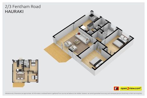 Photo of property in 2/3 Fentham Road, Hauraki, Auckland, 0622