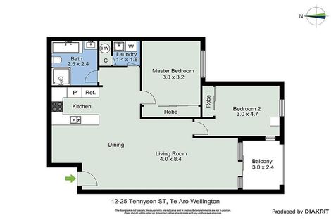 Photo of property in Tennyson Apartments, 12/25 Tennyson Street, Te Aro, Wellington, 6011