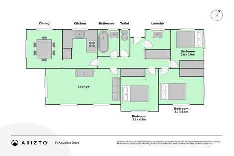 Photo of property in 91 Aquarius Drive, Kawaha Point, Rotorua, 3010