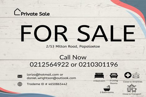 Photo of property in 2/53 Milton Road, Papatoetoe, Auckland, 2024
