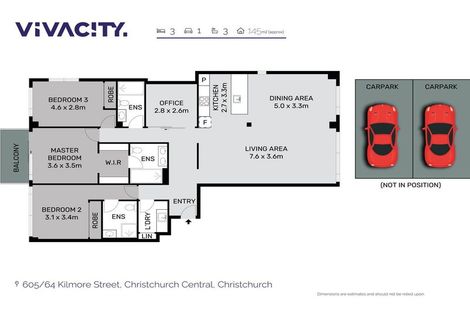 Photo of property in 605/64 Kilmore Street, Christchurch Central, Christchurch, 8013